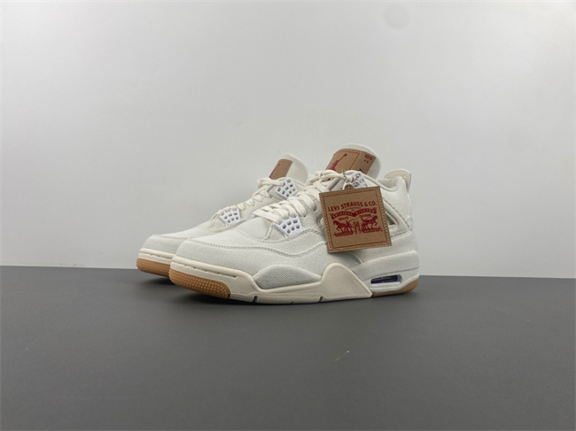 Levi’s x Air Jordan 4 “White” AO2571-100