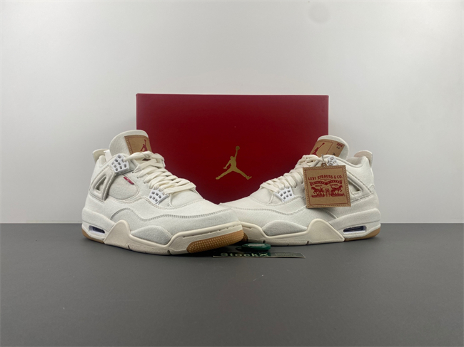 Levi’s x Air Jordan 4 “White” AO2571-100